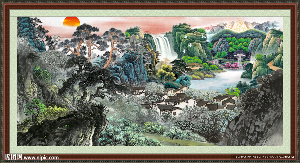 山水风景画 