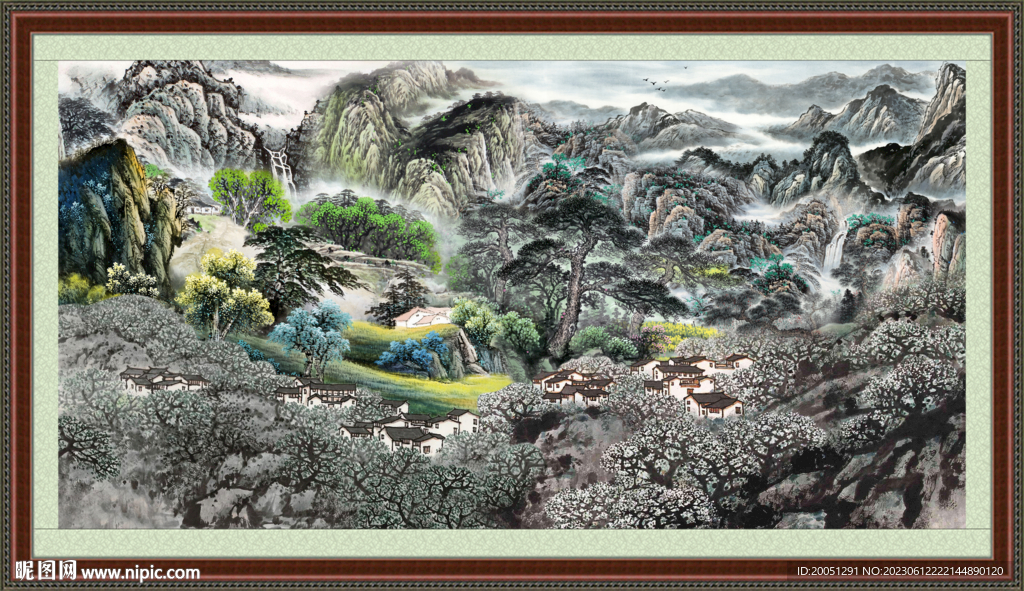 山水国画 