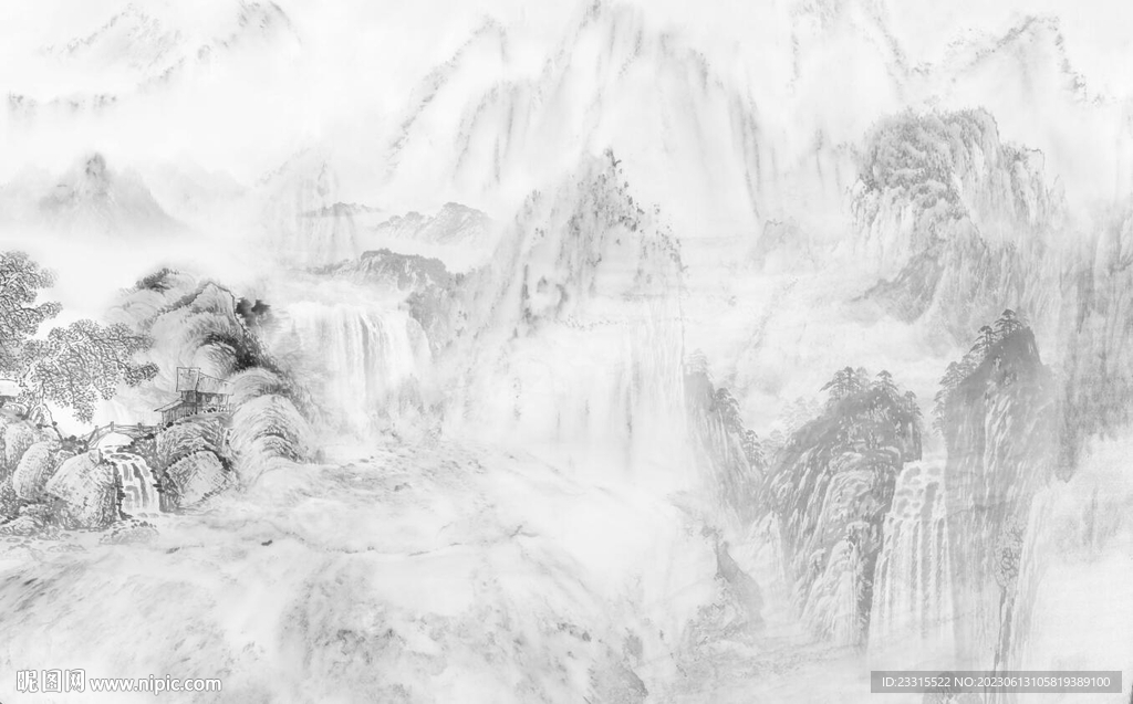新中式山水画