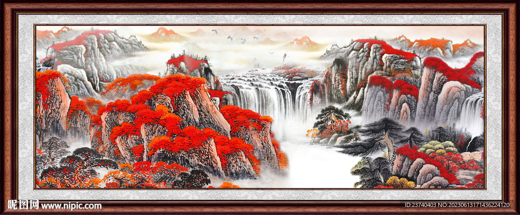 巨幅山水画 