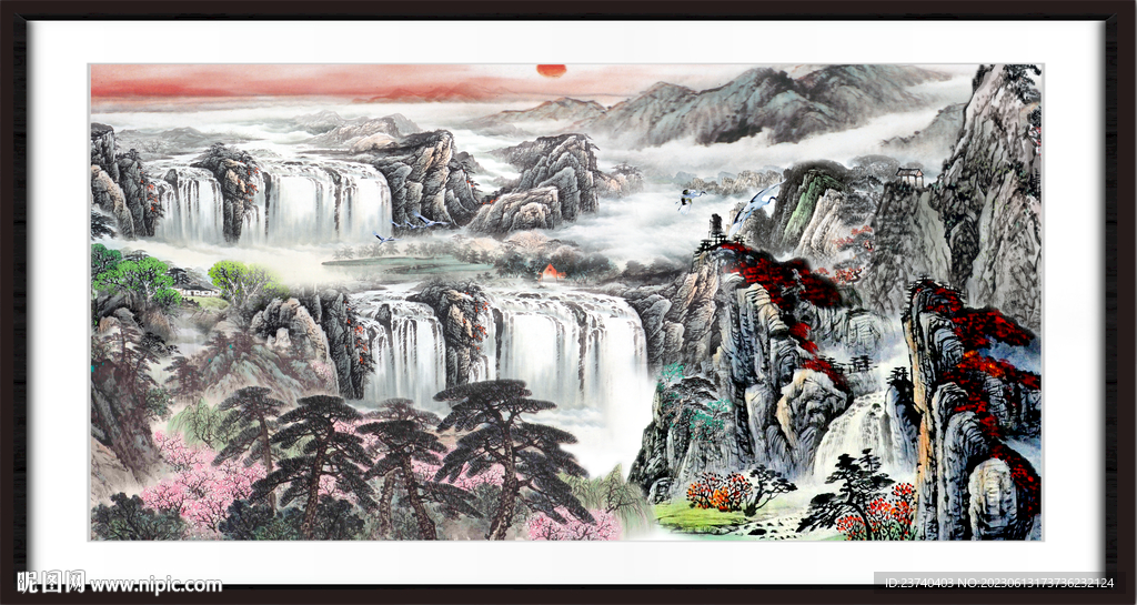 巨幅山水画
