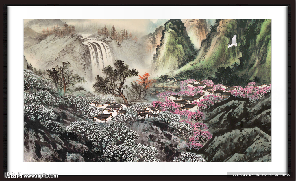 巨幅山水画 