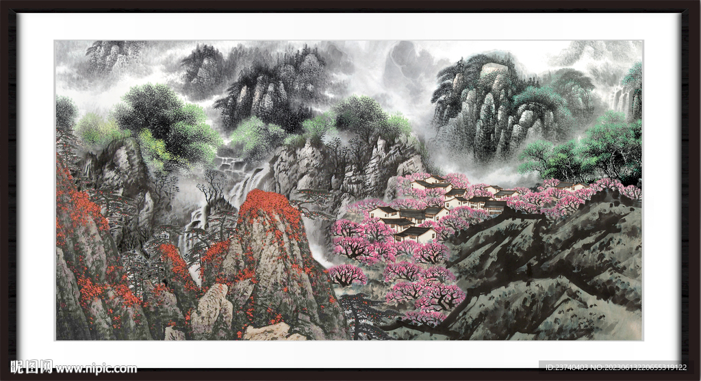 巨幅山水画 
