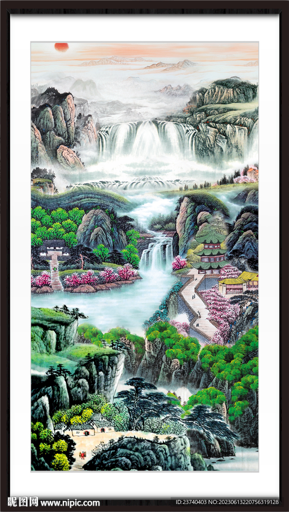 巨幅山水画 