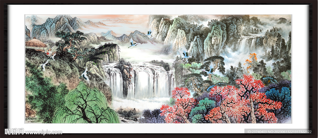 大厅山水画 