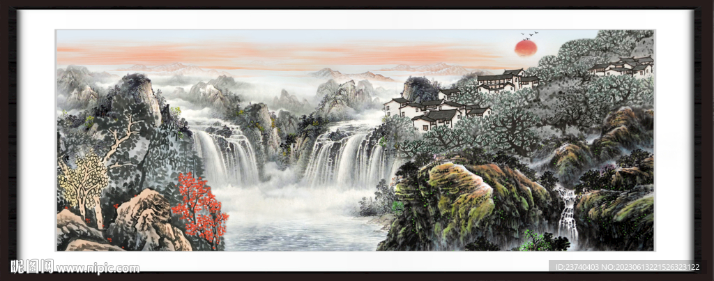 风水画 