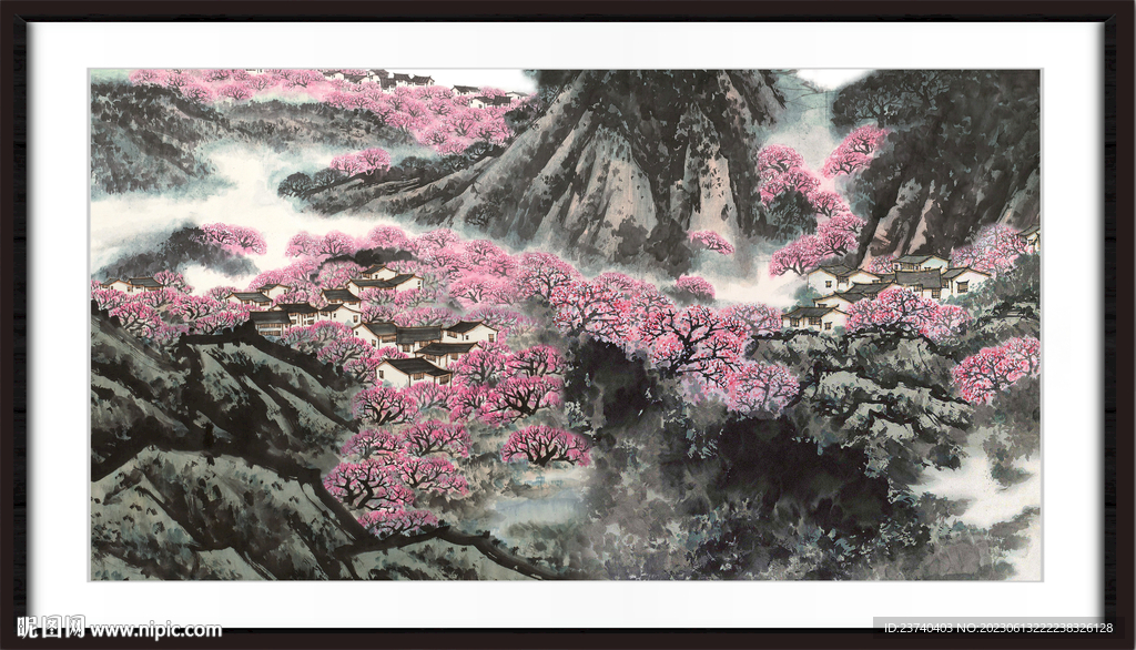 大厅山水画 