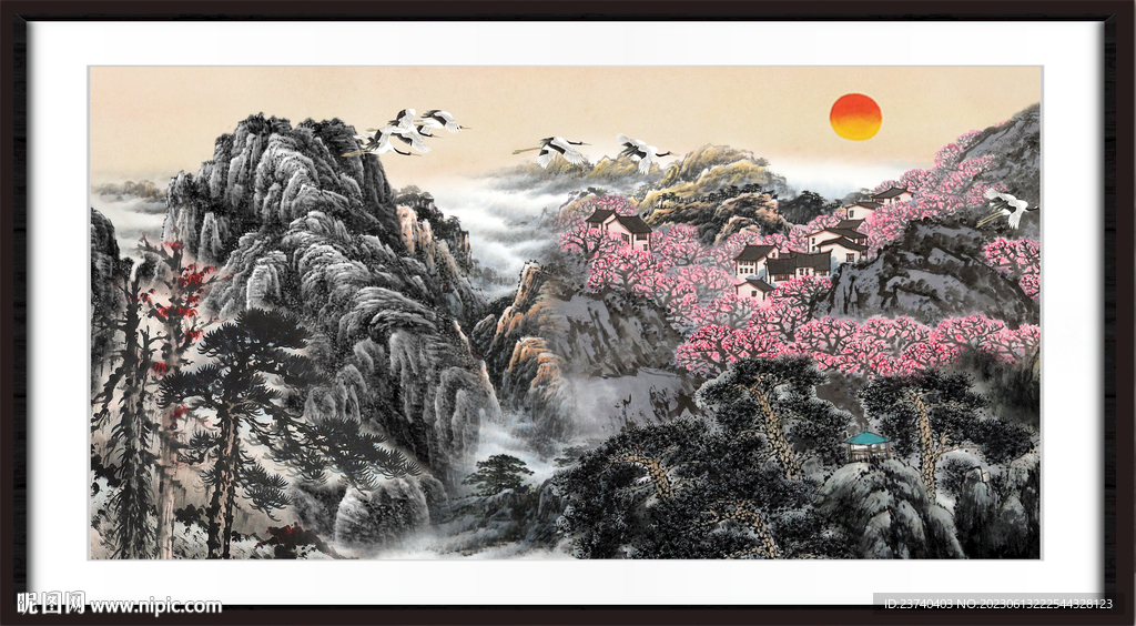 风水画 