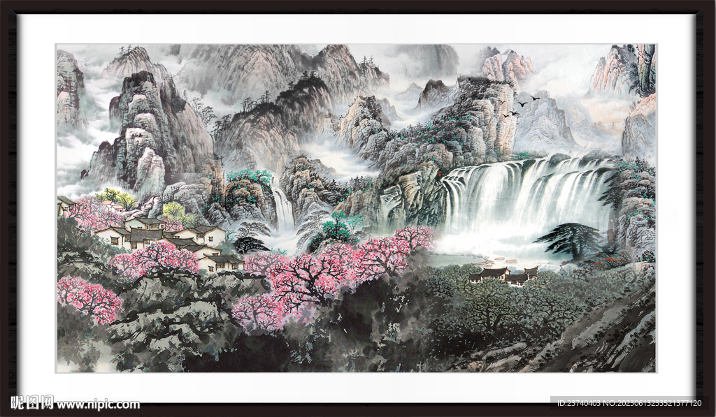 巨幅山水画