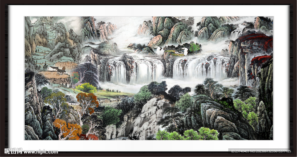 巨幅山水画 