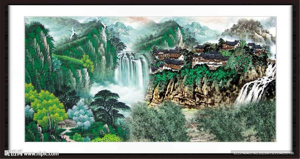 山水中堂画
