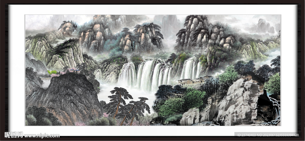 大厅山水画 
