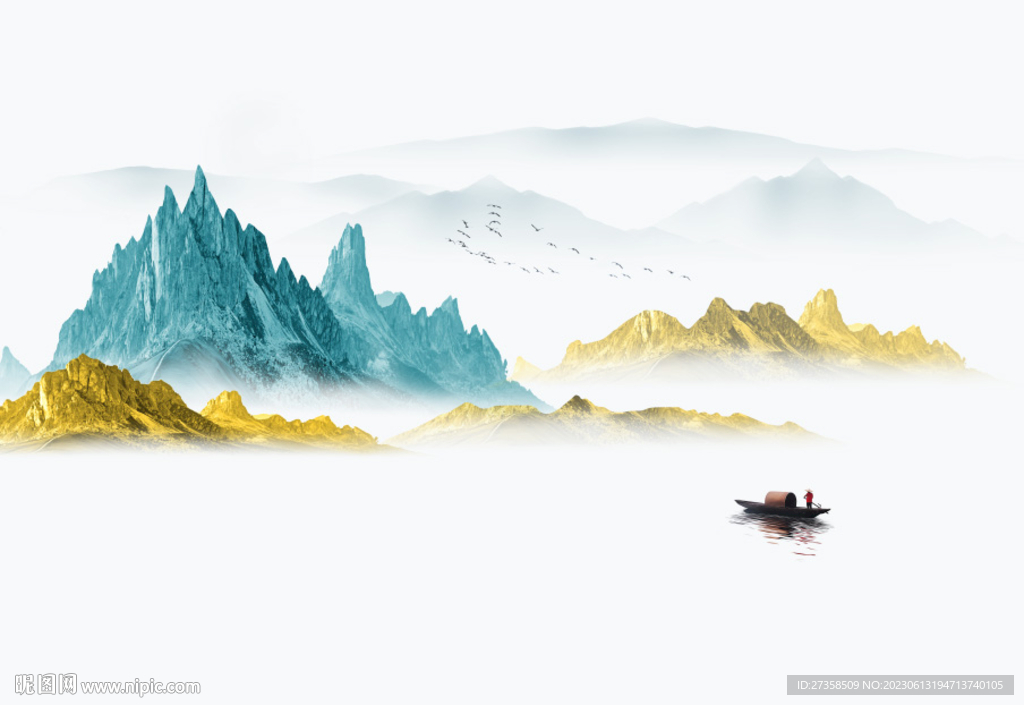 新中式山水画