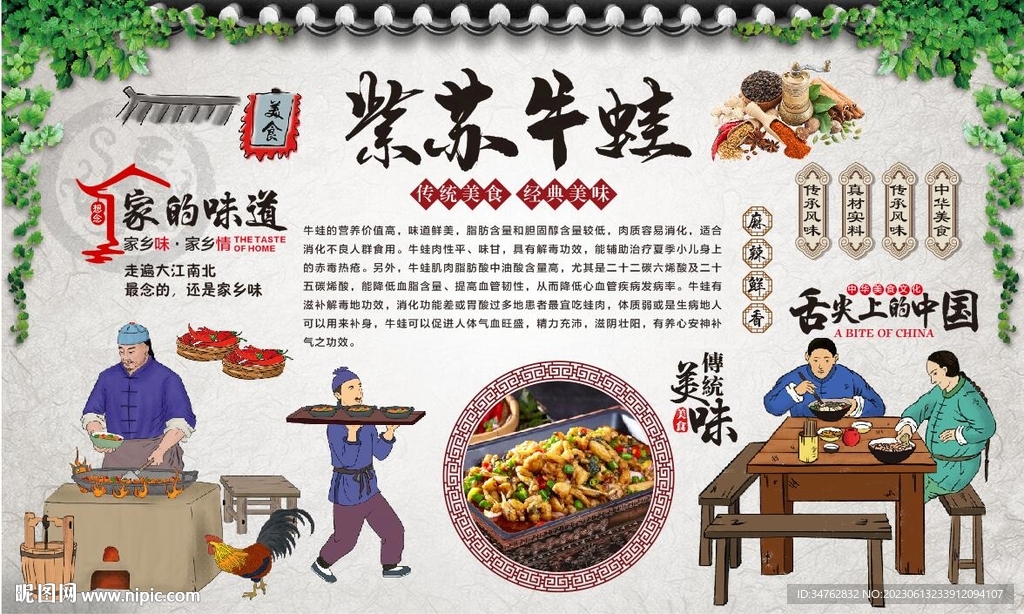 紫苏牛蛙