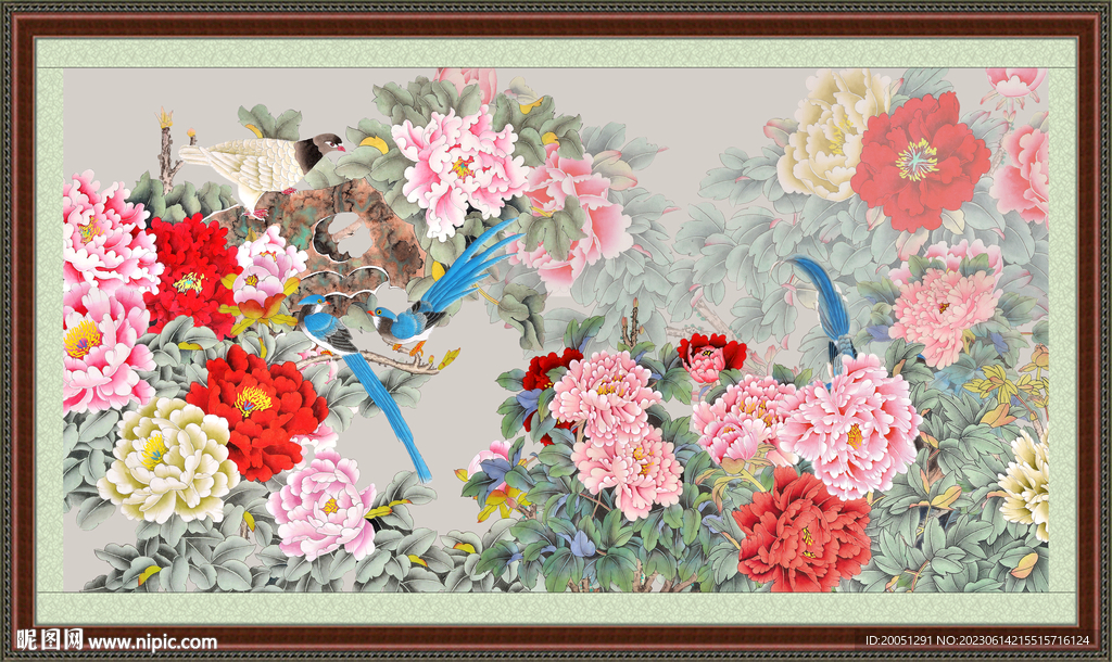 国画牡丹