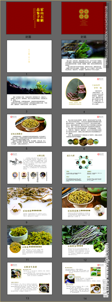 霍山石斛枫斗米斛画册 海报单页