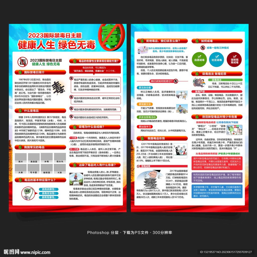 国际禁毒日宣传单