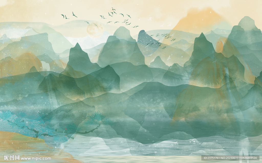山水 