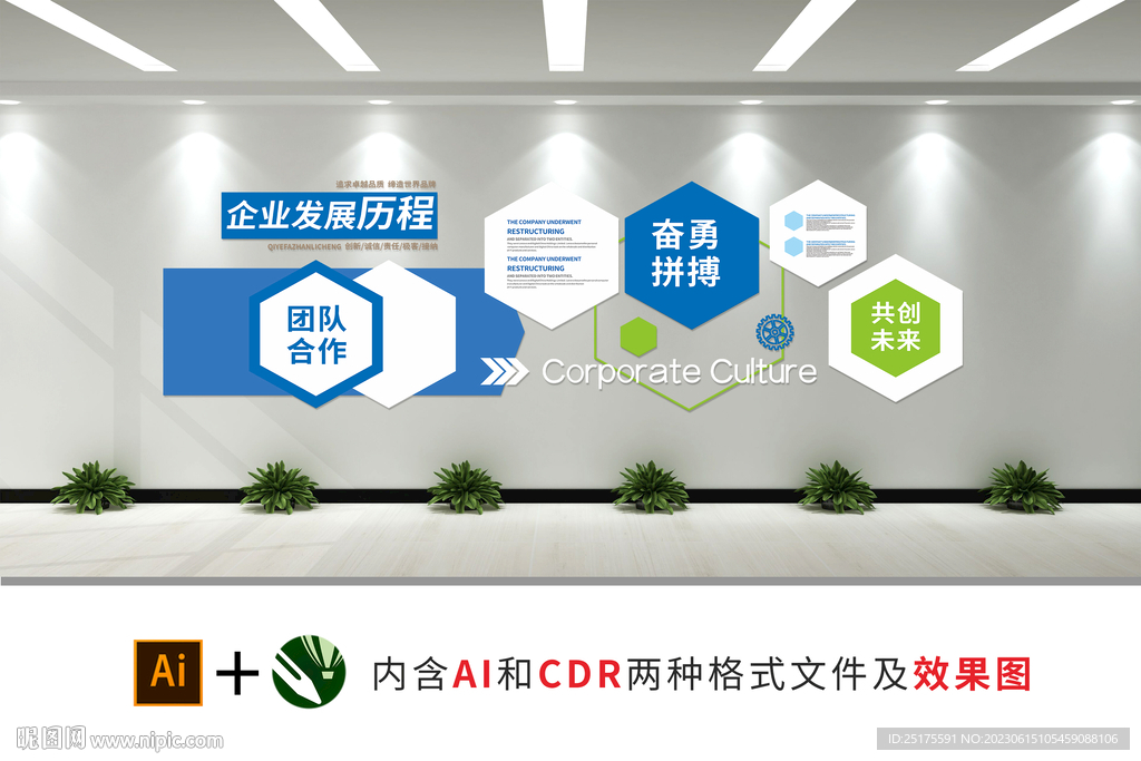 企业历程文化墙