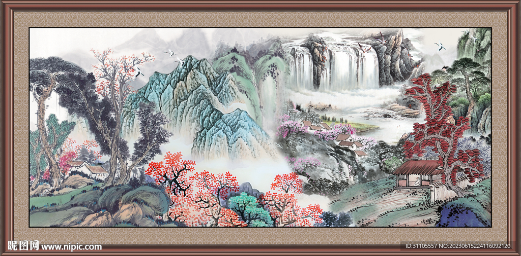 巨幅山水画