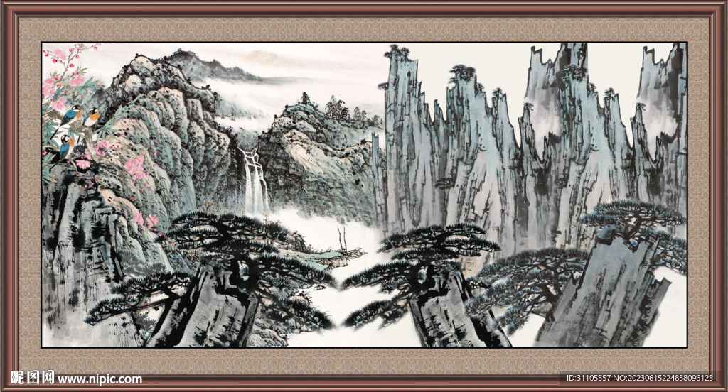 巨幅山水画 