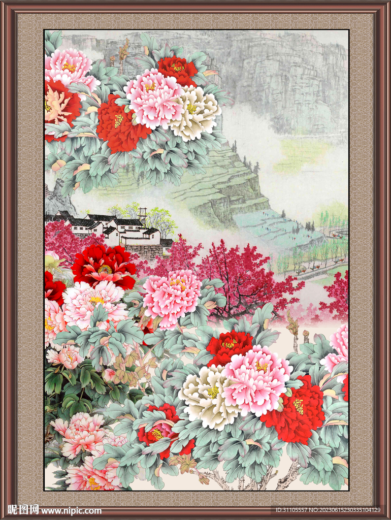 牡丹国画 