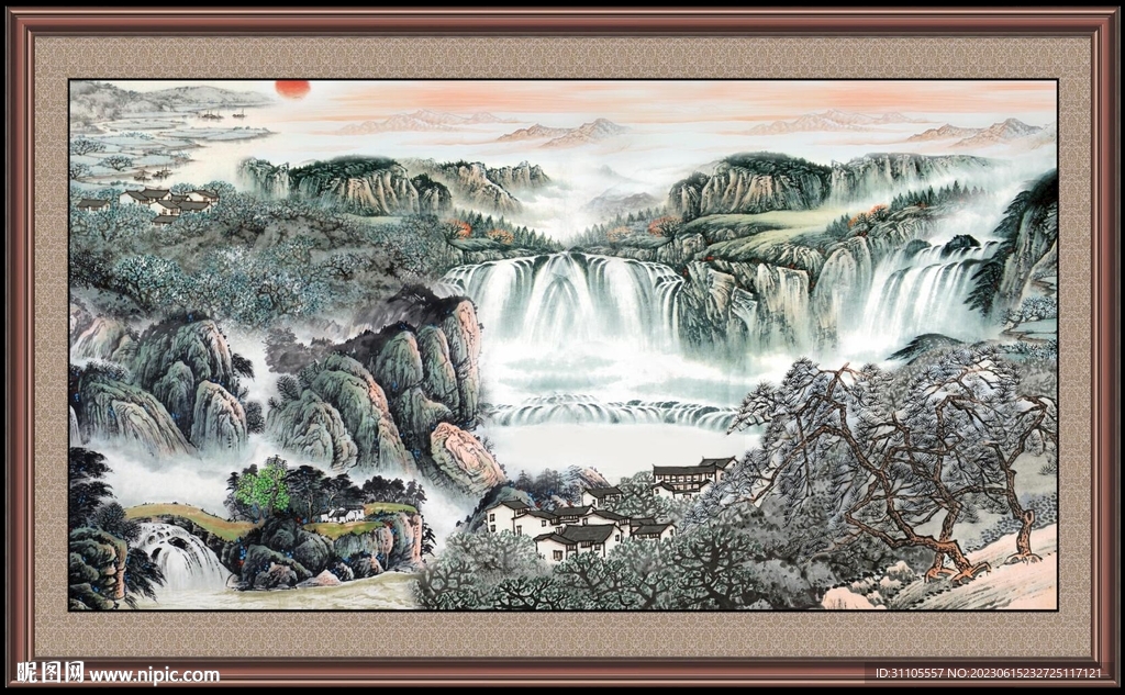 山水国画 