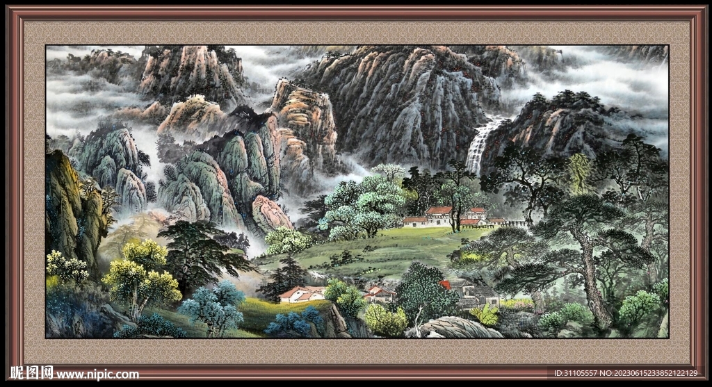 山水国画 