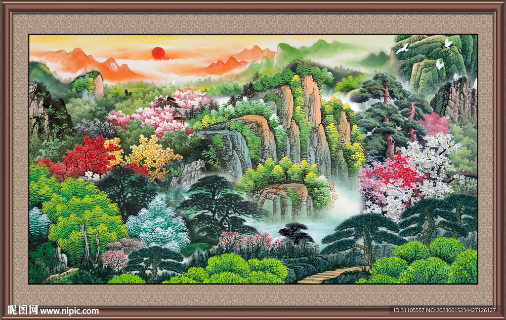 山水国画 
