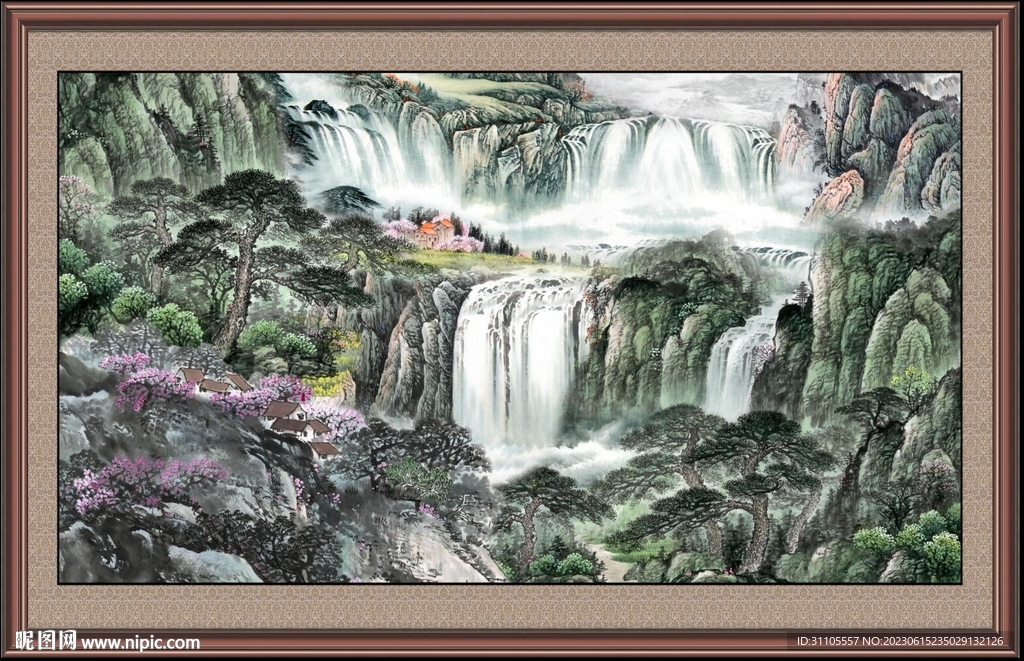 山水国画 