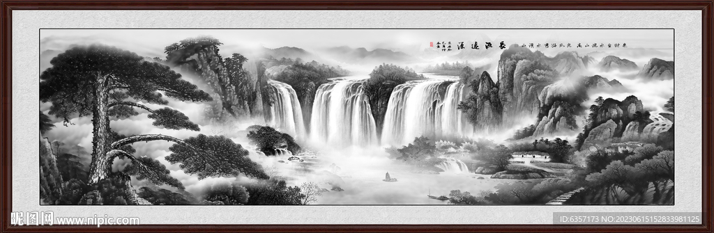 巨幅水墨画