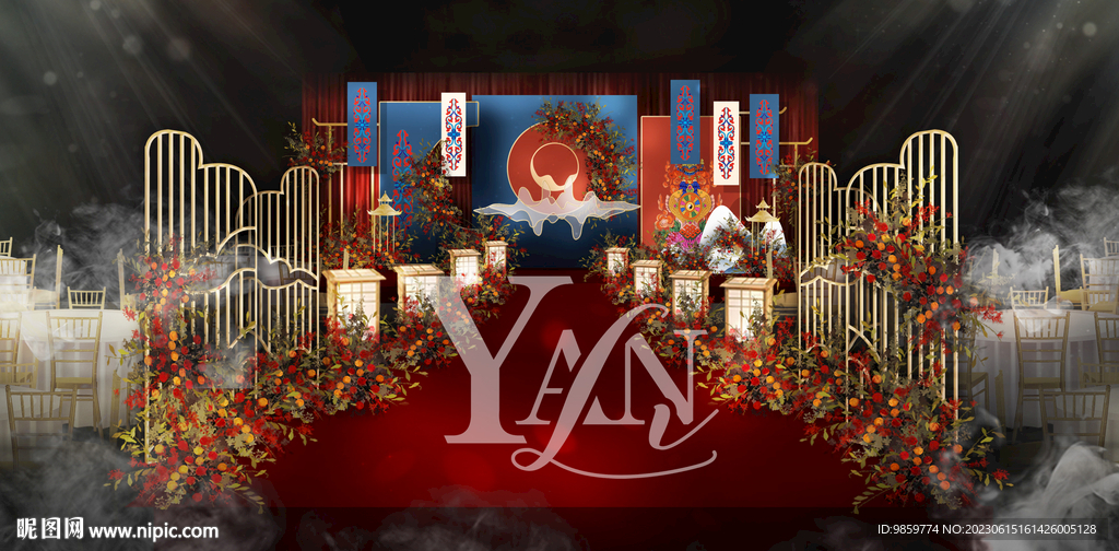 红金藏式婚礼（含cdr制作图）