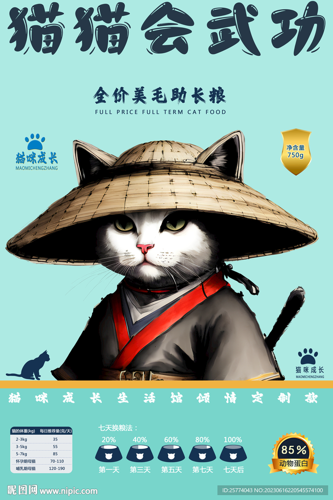 猫粮海报