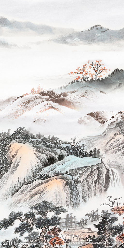 古风 最新款玄关画 tiF分层