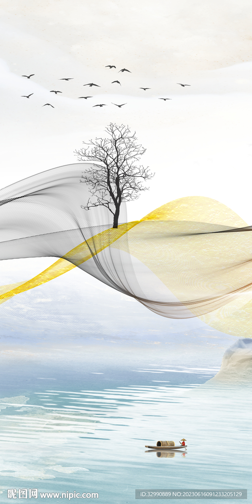 极简 意境新玄关图 tiF分层