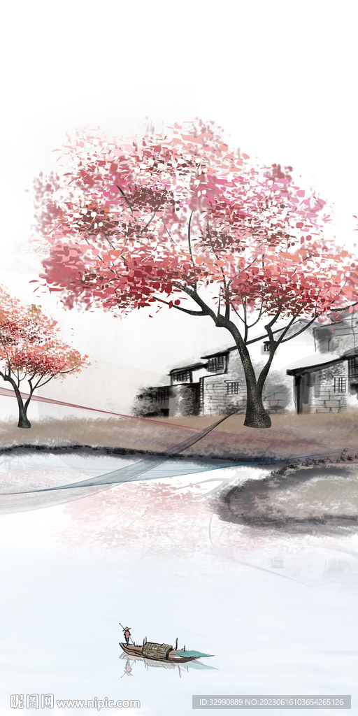 极简 爆款中式玄关 Tif分层