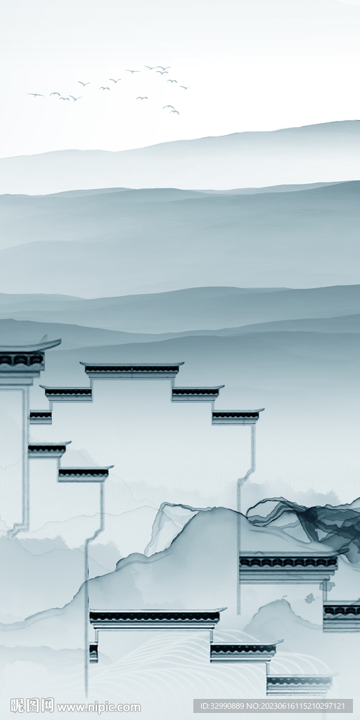 高雅 爆款中式玄关 Tif分层