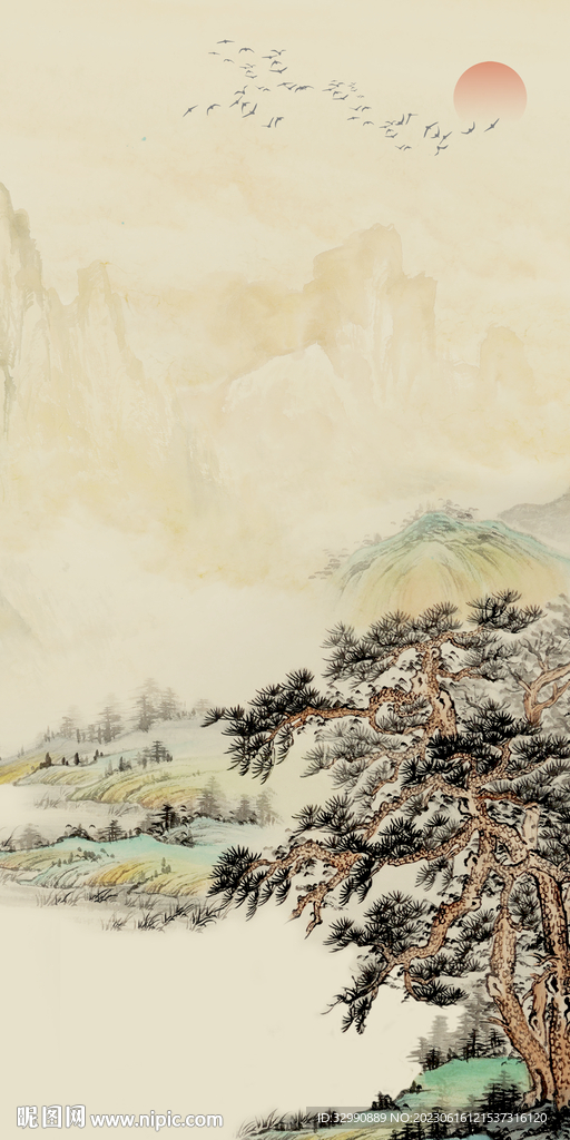 古风 爆款中式玄关 Tif分层