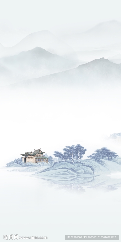 简约 爆款中式玄关 Tif分层