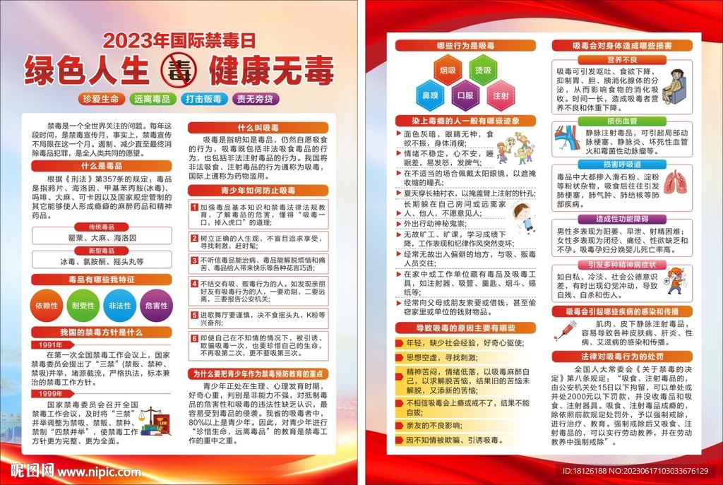 禁毒宣传单