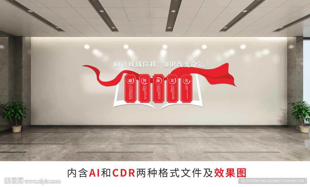 图书馆文化墙