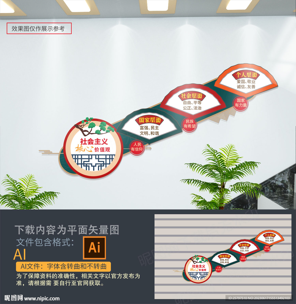 核心价值观楼梯