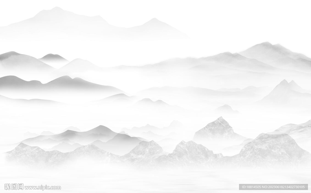 雅士白山水背景墙