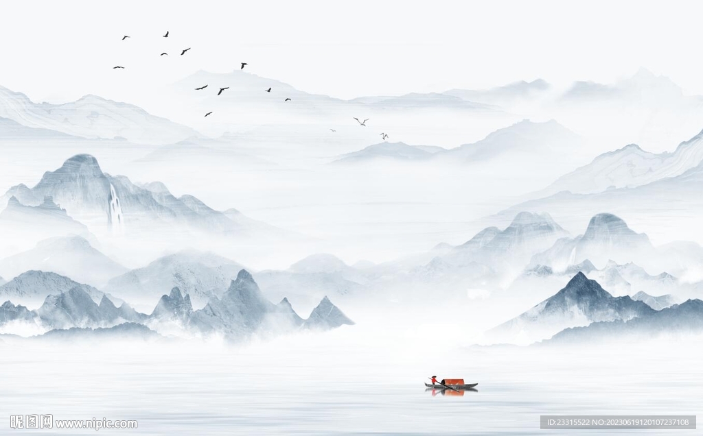 新中式山水画
