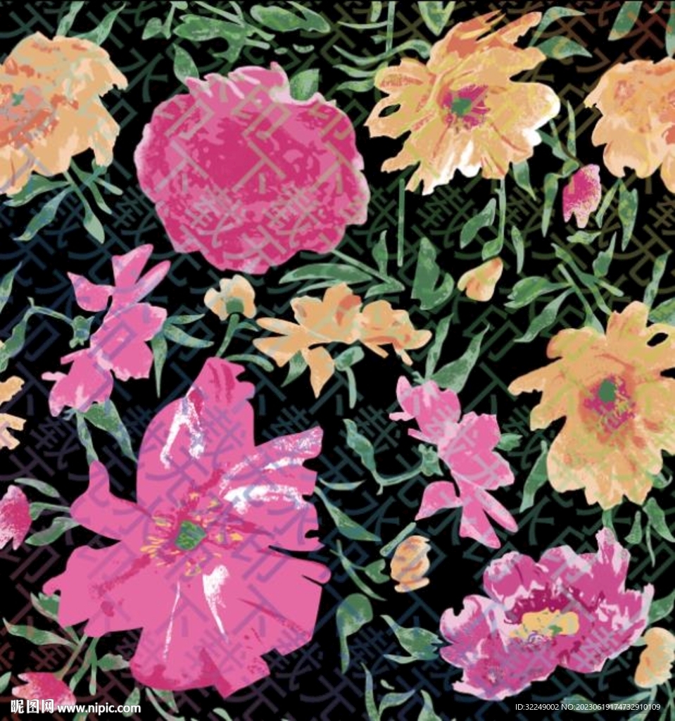 手绘花
