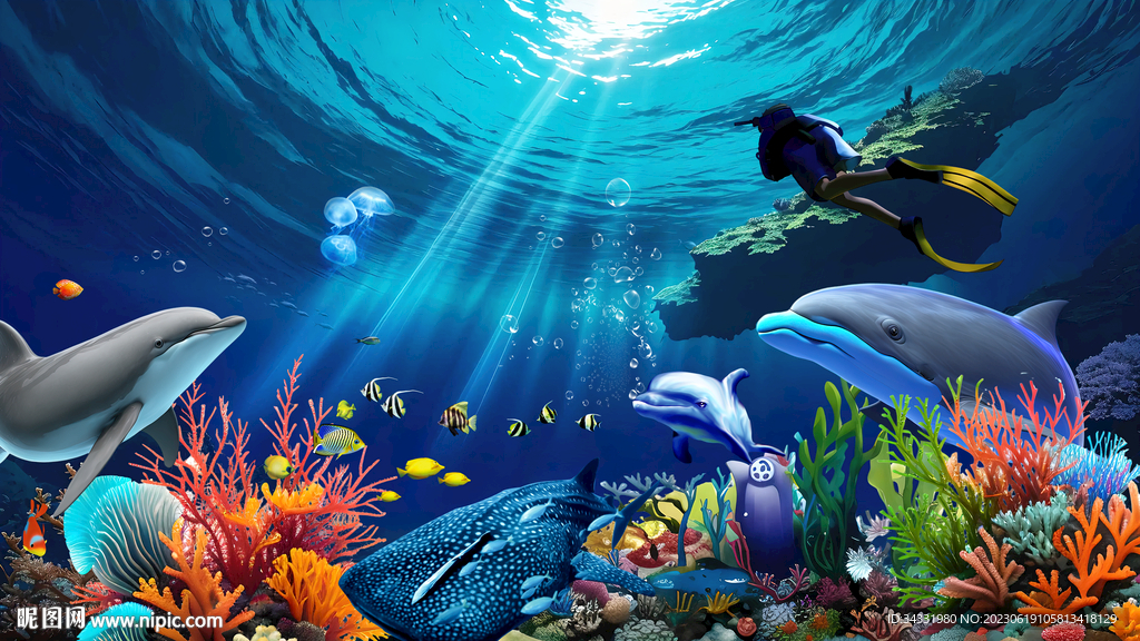 海底世界壁画