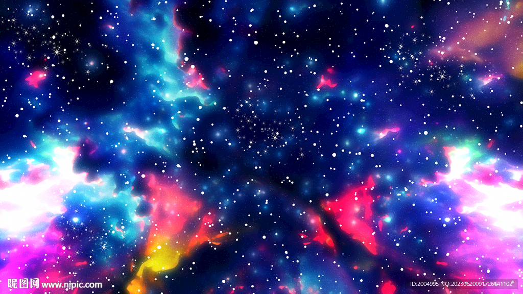 高清梦幻大气星空背景