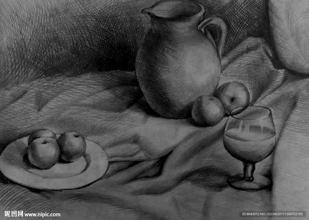 素描静物