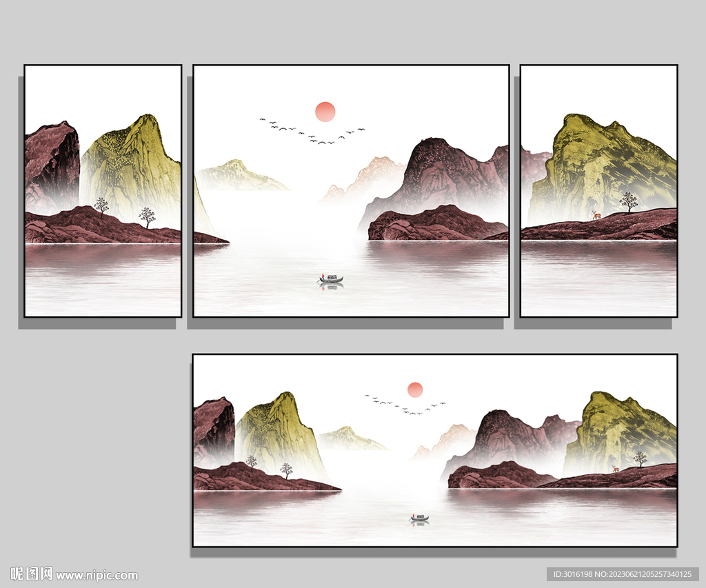 水墨山水画