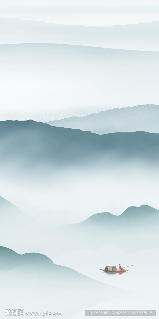 玄关山水画 